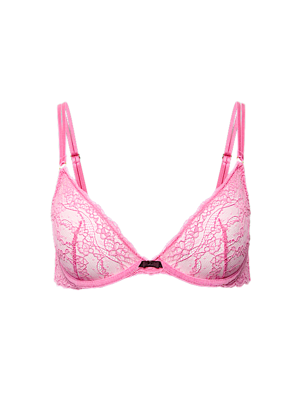 Ida Lace Non Padded Wired Plunge Bra (A-E)