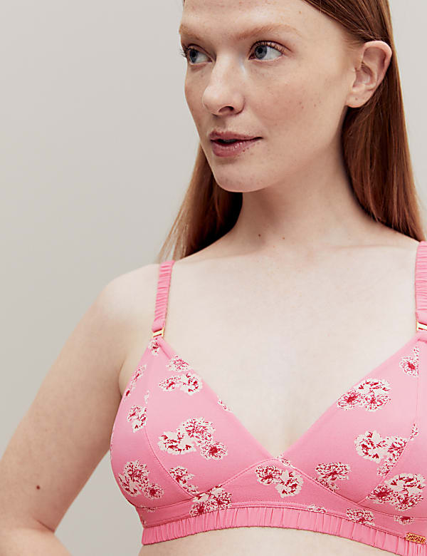 Floral Print Non Wired Bralette A-E - DE