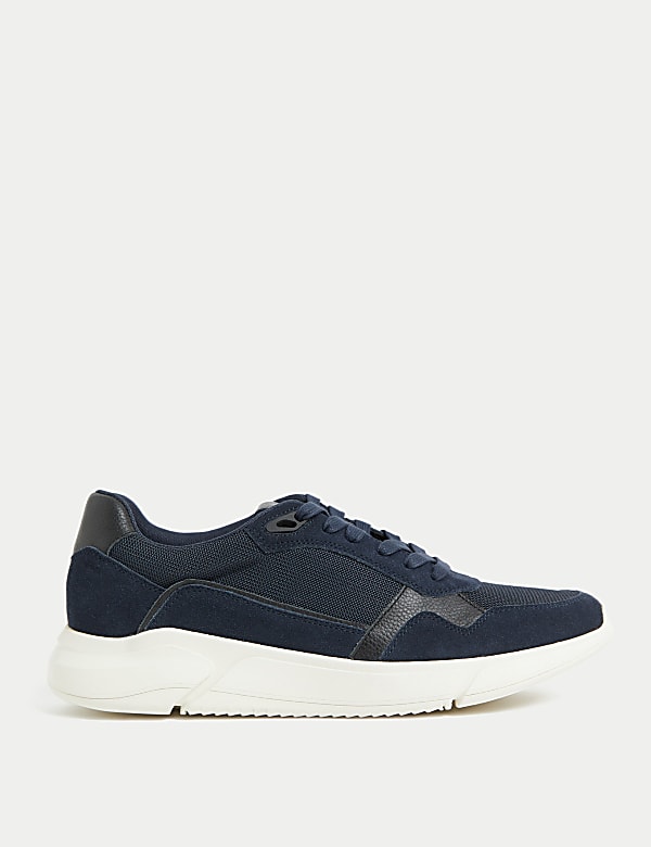Suede Lace Up Trainers - LT