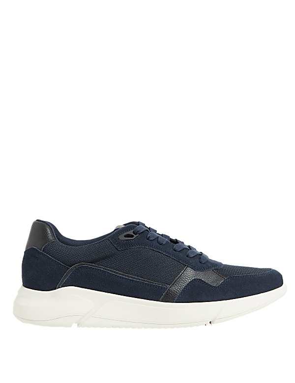 Suede Lace Up Trainers