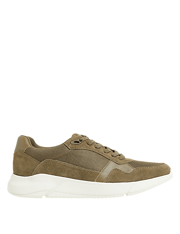 Suede Lace Up Trainers