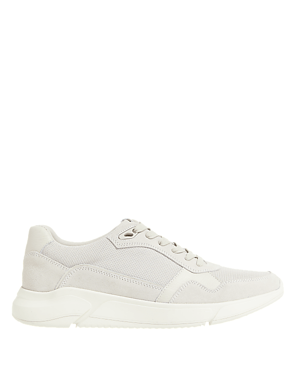 Suede Lace Up Trainers