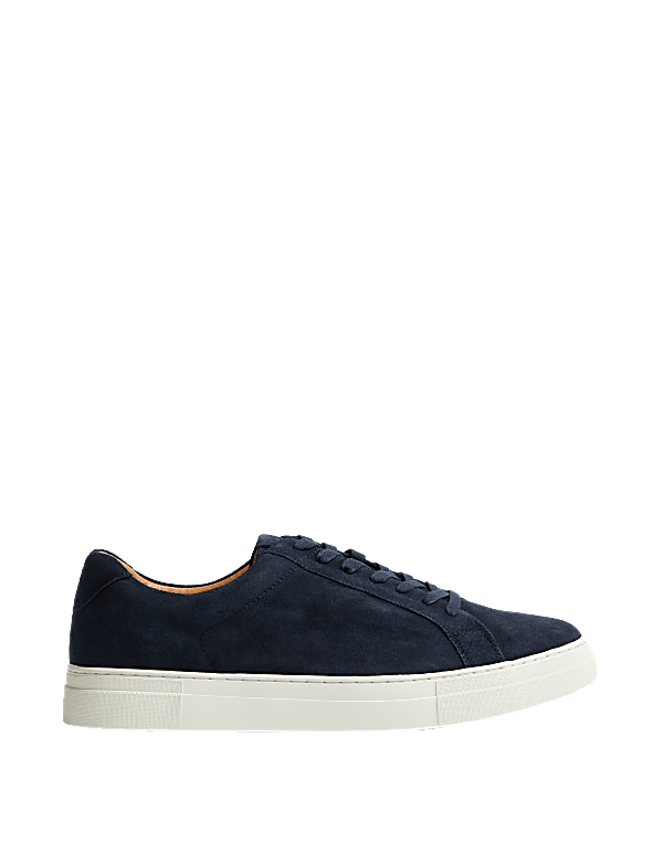 Suede Lace Up Trainers with Freshfeet&trade;