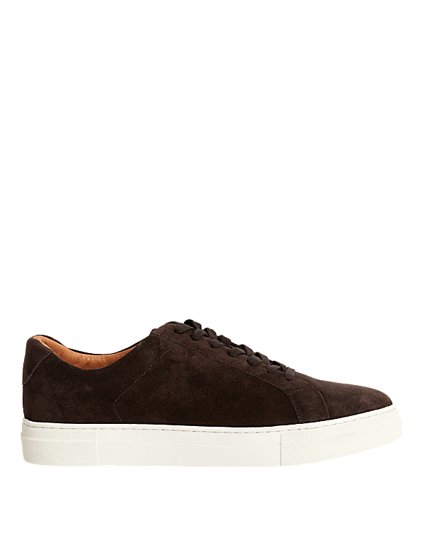 Suede Lace Up Trainers with Freshfeet™