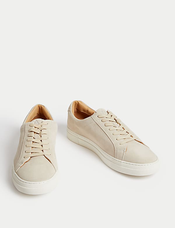 Suede Lace Up Trainers with Freshfeet™ - TW