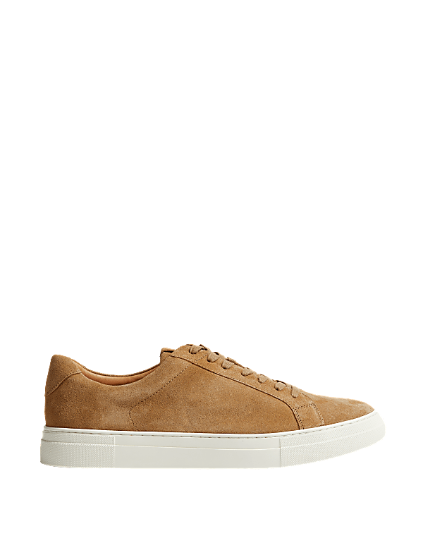 Suede Lace Up Trainers with Freshfeet™
