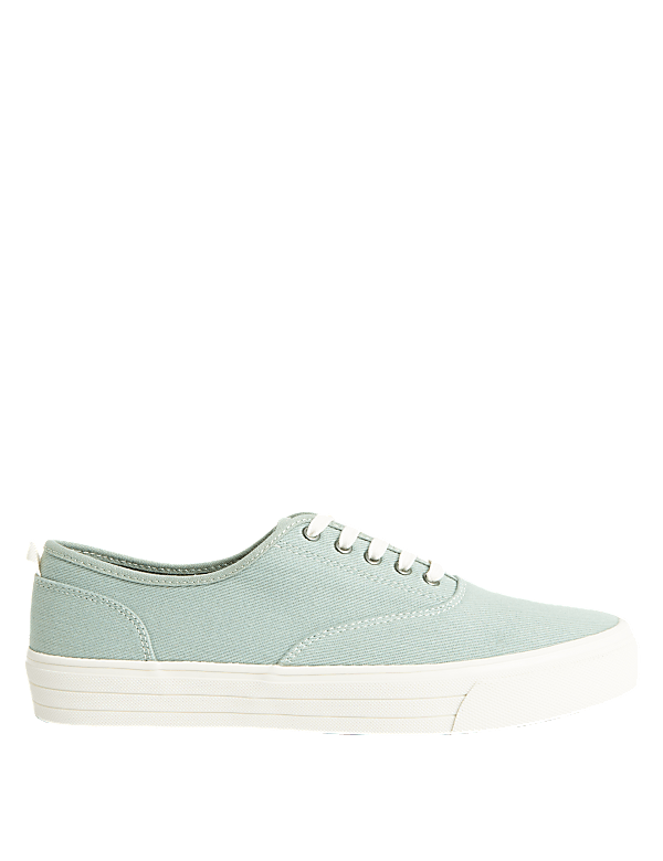 Canvas Lace Up Pumps