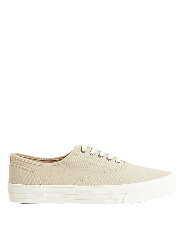 Canvas Lace Up Pumps