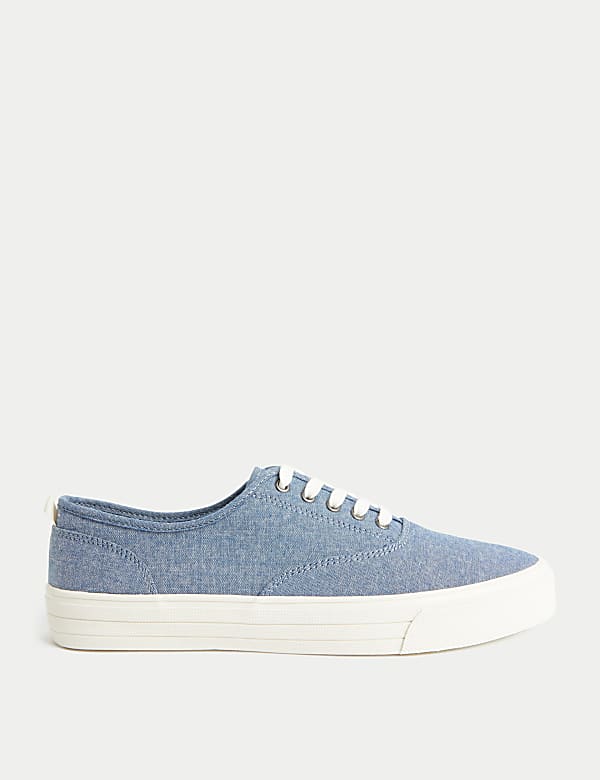 Canvas Lace Up Pumps