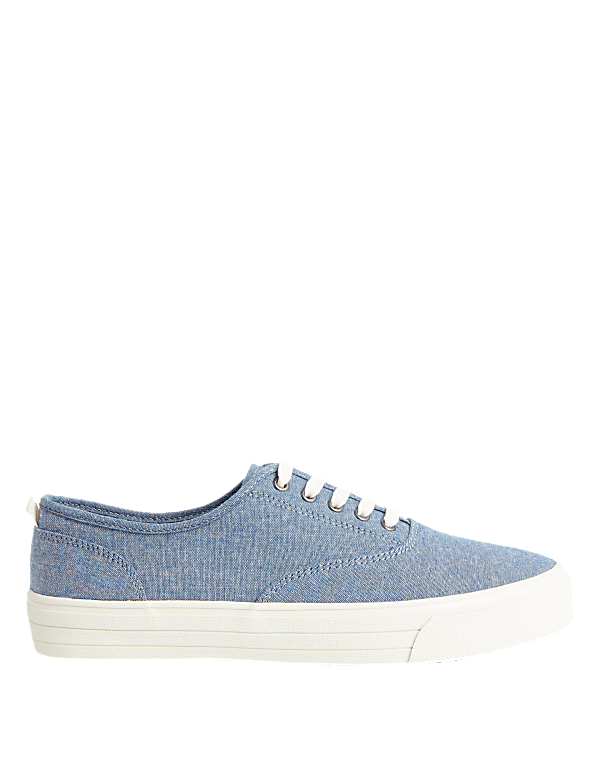 Canvas Lace Up Pumps