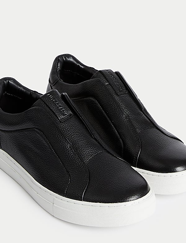 Leather Slip-On Trainers with Freshfeet&trade; - JO