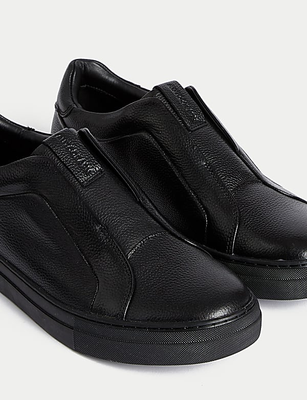 Leather Slip-On Trainers with Freshfeet&trade; - CH