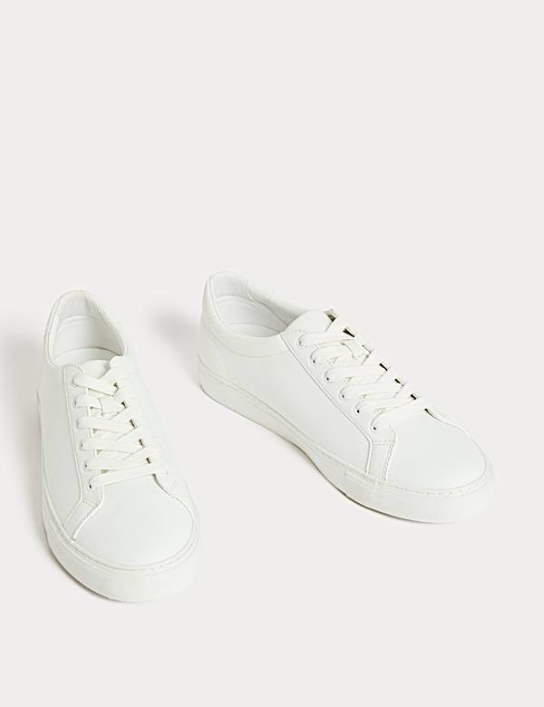 Wide Fit Lace Up Trainers - US