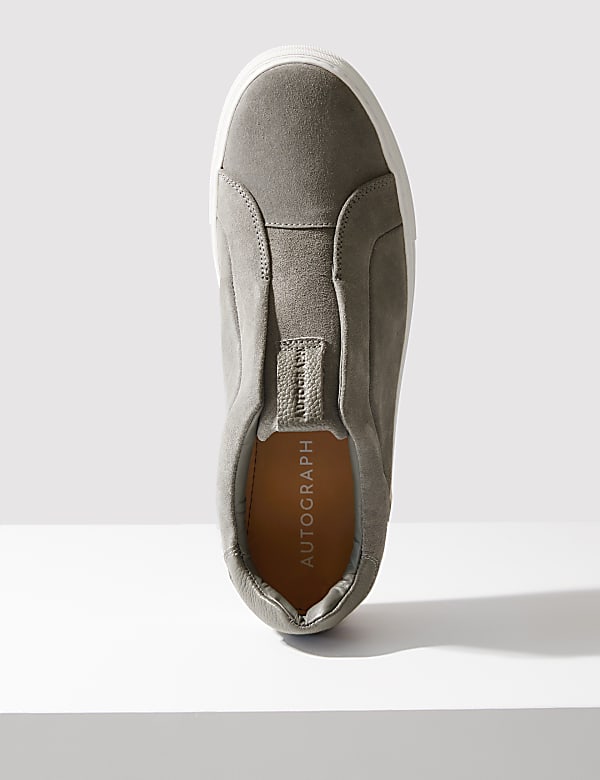Suede slip on trainers 2025