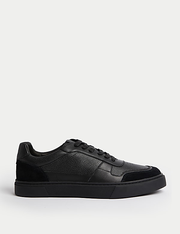 Leather Lace Up Trainers with Freshfeet™ - GR