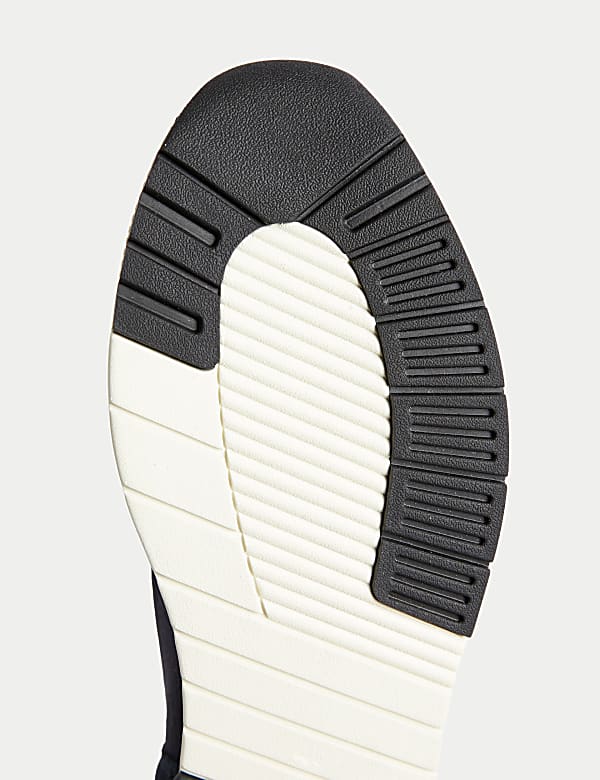 Knitted Lace Up Trainers with Freshfeet&trade; - BN