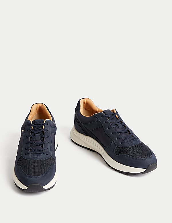 Suede Lace Up Trainers with Freshfeet&trade; - NL