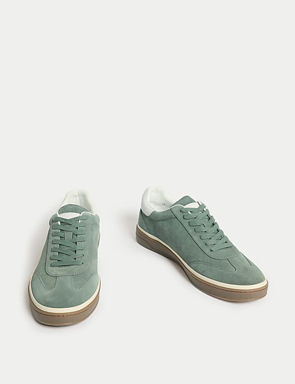 Suede Lace-Up Trainers - GR