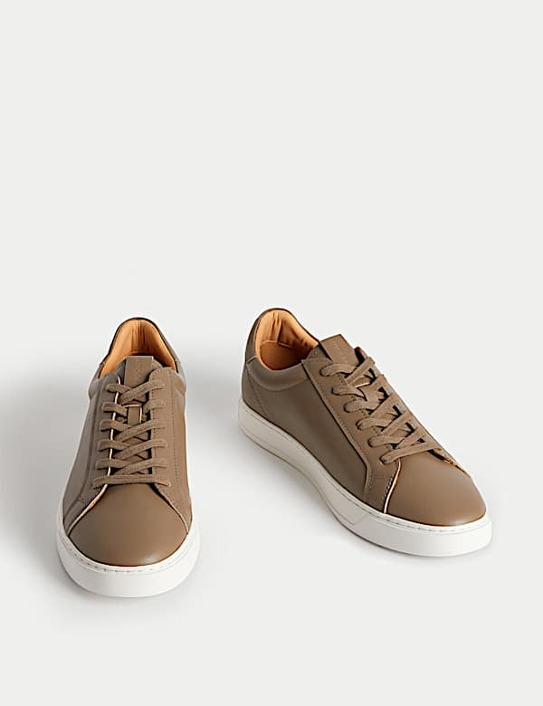 Leather Lace-Up Trainers - MV
