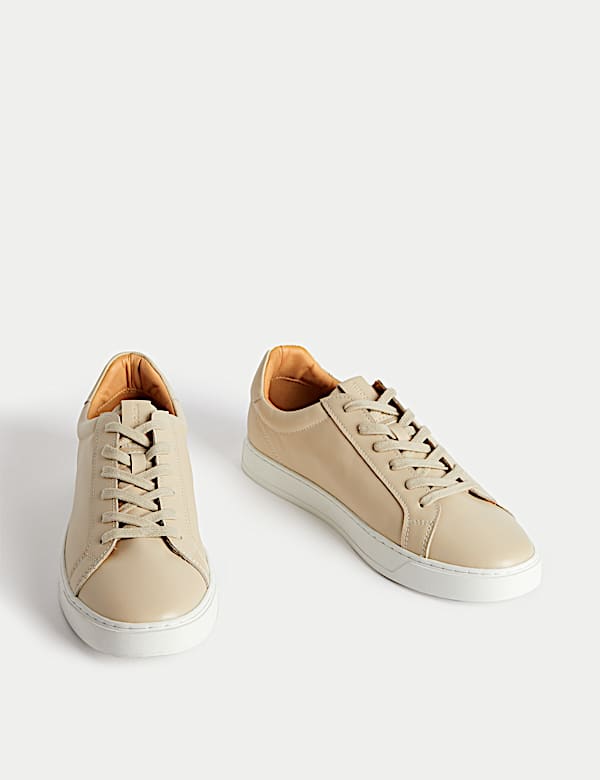 Leather Lace-Up Trainers - VN