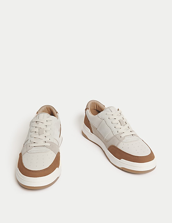 Leather Lace Up Trainers - NL