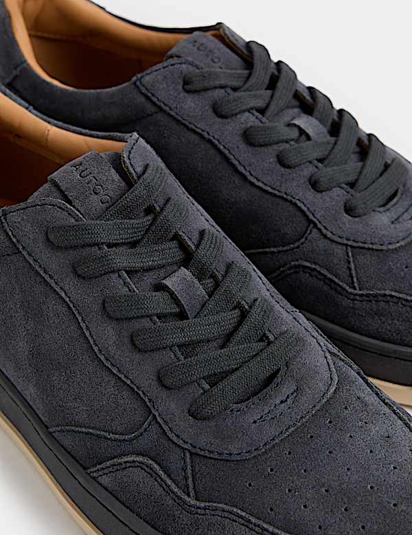 Suede Lace-Up Trainers - RS