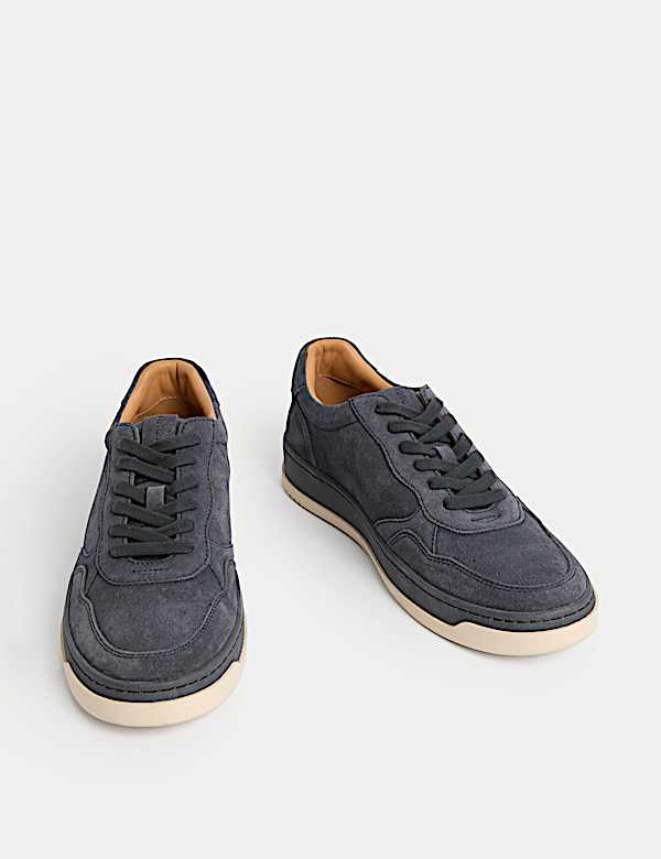 Suede Lace-Up Trainers - RS