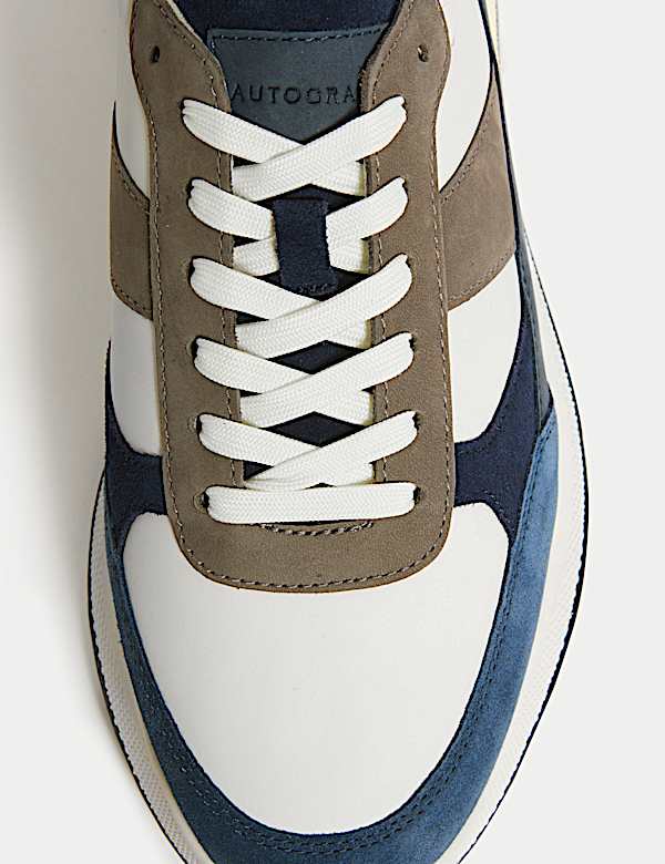 Leather Lace Up Trainers - SE