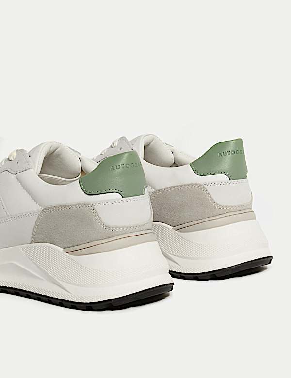 Leather Lace Up Trainers - RS