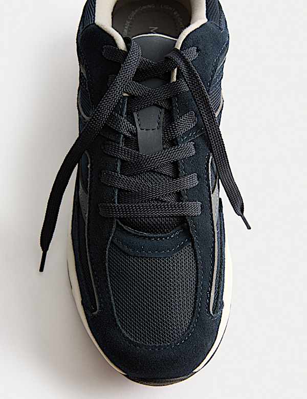 Suede Lace Up Trainers - CA