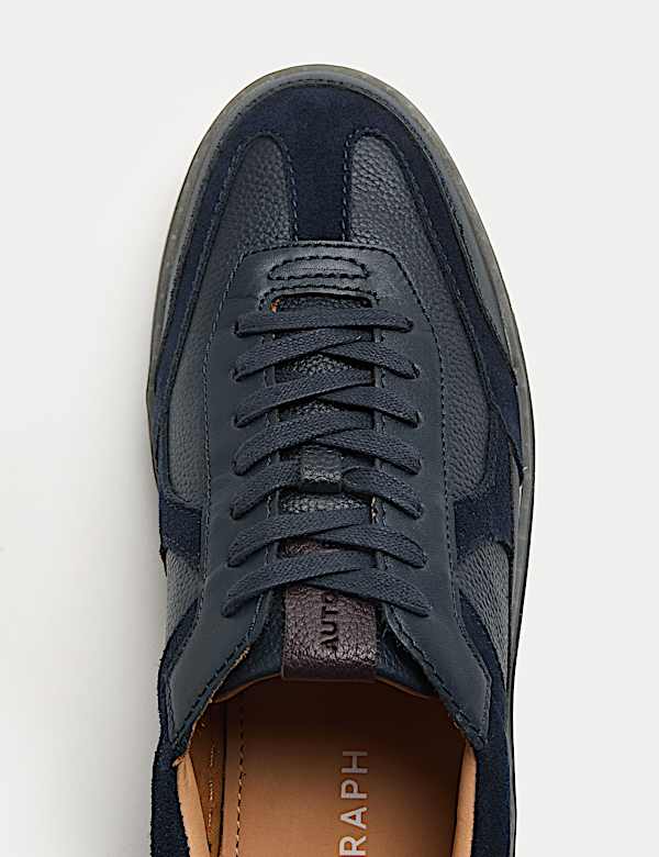 Baskets Performance en cuir et daim - BE