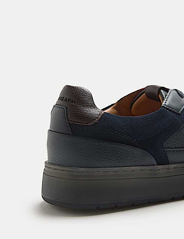 Baskets Performance en cuir et daim - BE