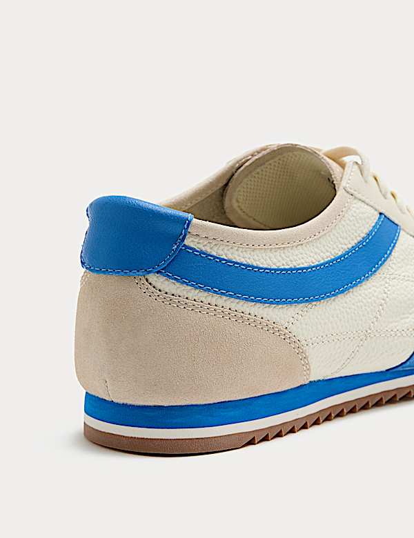 Slimline Leather Trainers - AL