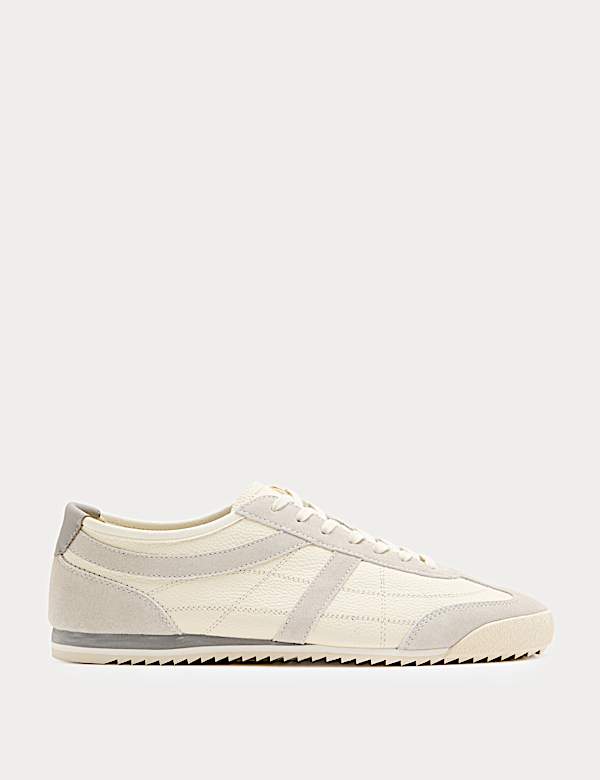 Slimline Leather Trainers - GR