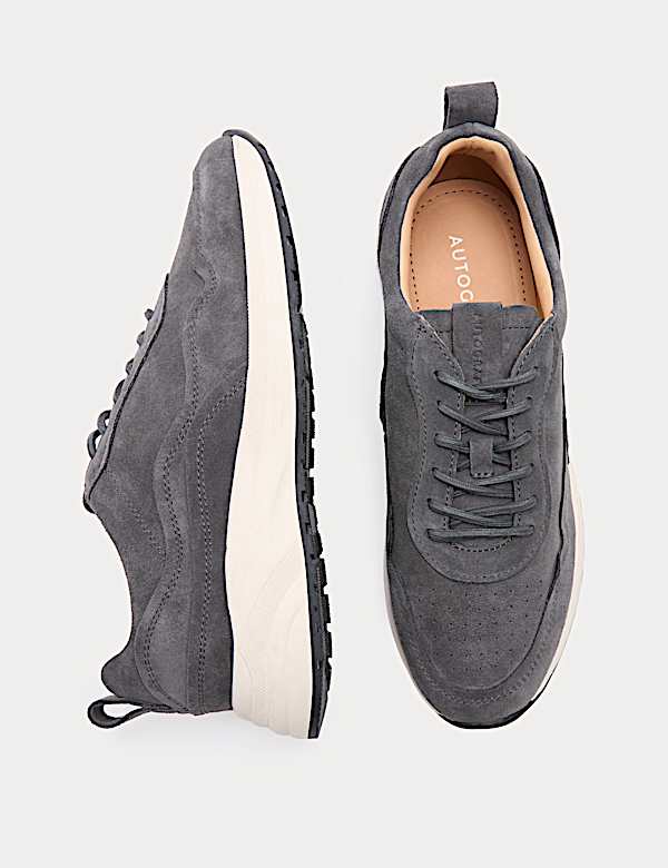 Performance Suede Lace up Trainers - GR