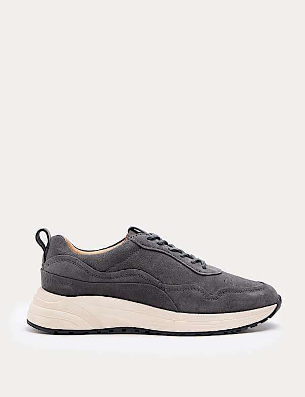 Performance Suede Lace up Trainers - GR