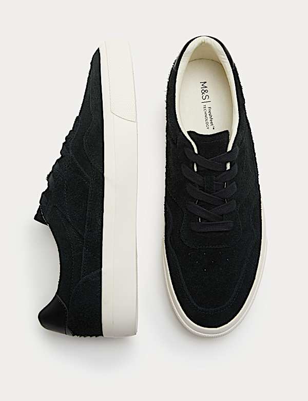 Hairy Suede Lace up Trainers - NL