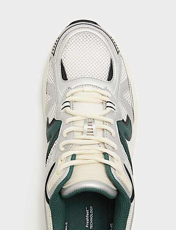 Lifestyle Mesh Mix Lace up Trainers - EE