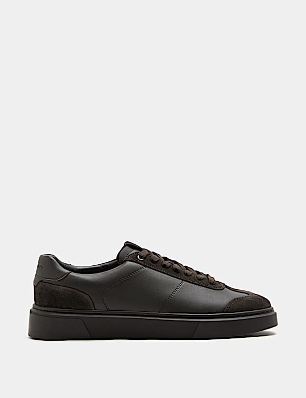 Leather T-Toe Cupsole Trainers - TW
