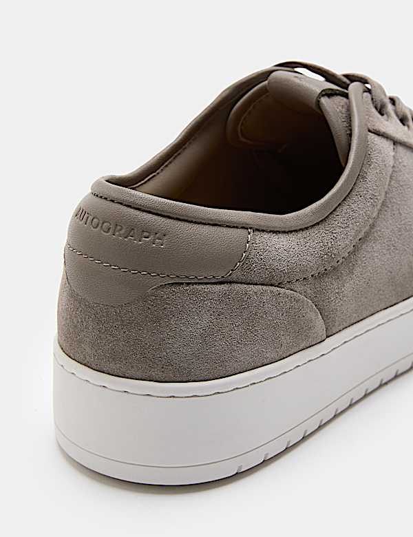 Binding Cupsole Lace Up Leather Trainers - UA
