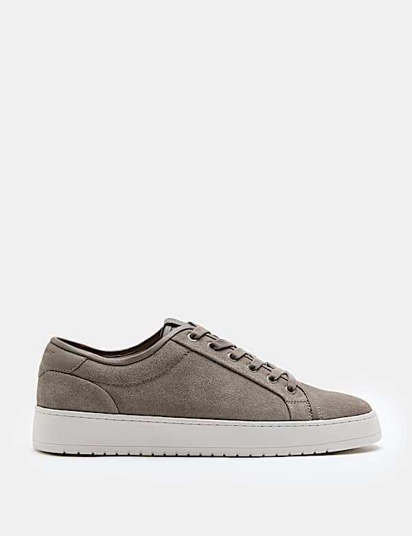 Binding Cupsole Lace Up Leather Trainers - UA