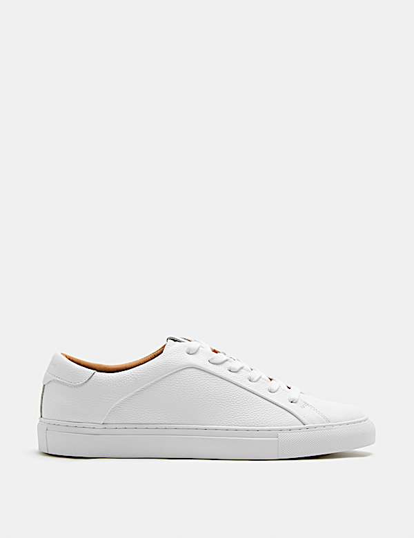 Leather Cupsole Trainers with Freshfeet&trade; - CA