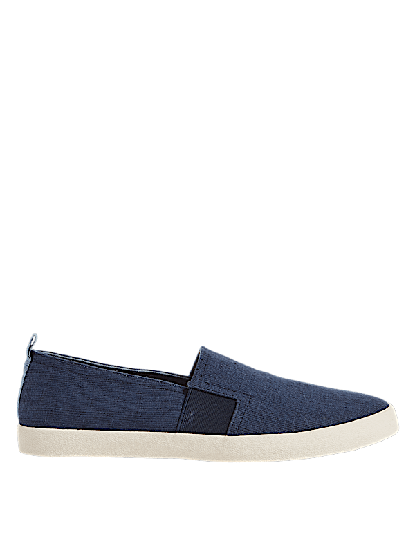 Canvas Slip-on Pump Shoes