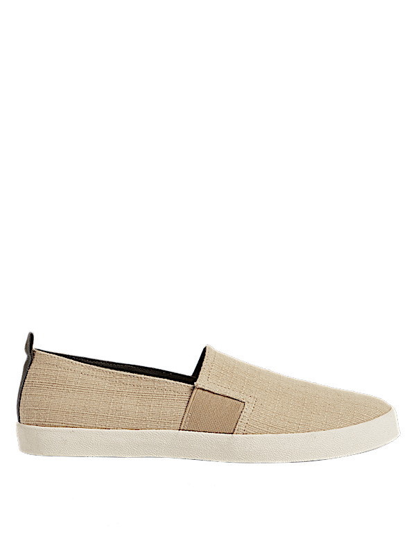 Canvas Slip-on Pump Shoes