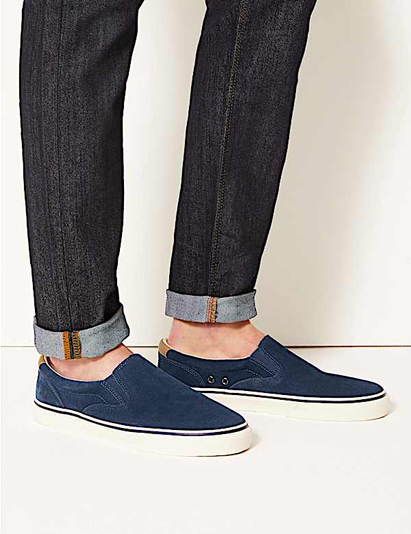 Suede Slip-on Pumps with Freshfeet&trade;