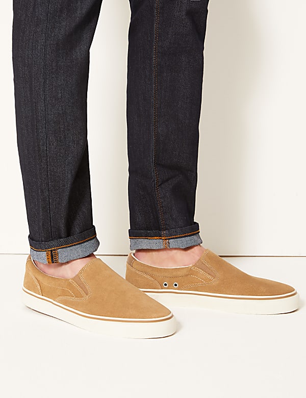 Suede Slip-on Pumps with Freshfeet™
