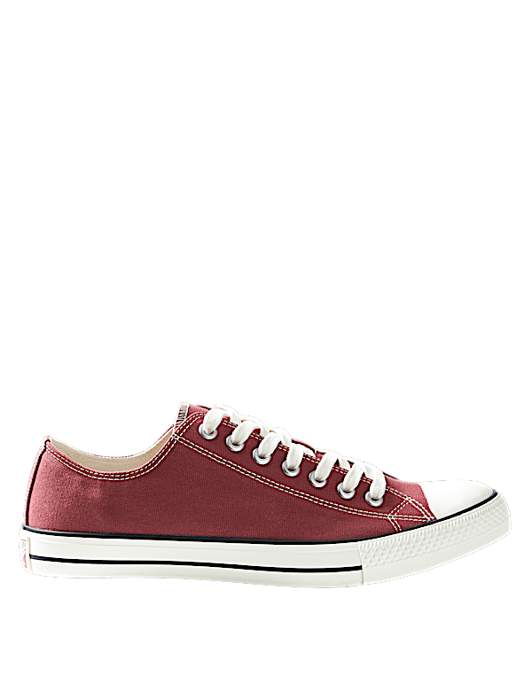 Canvas Lace-up Pumps