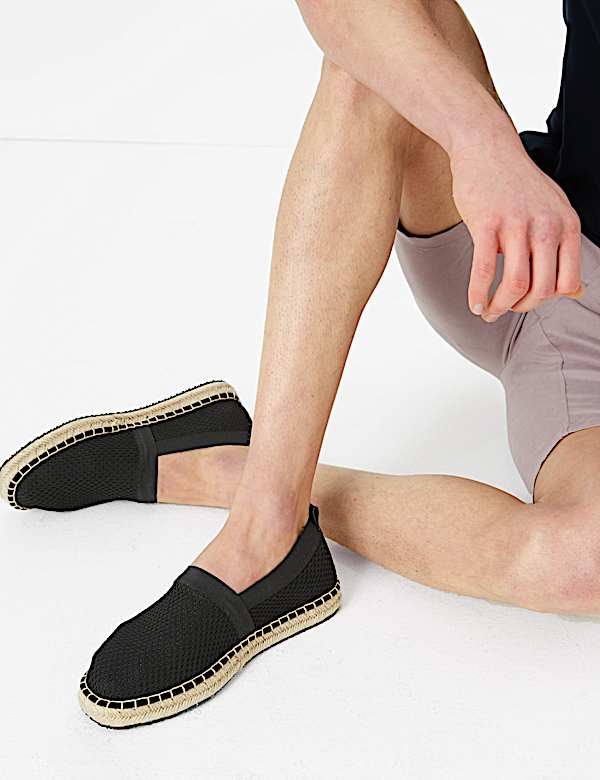 Knitted Mesh Espadrilles