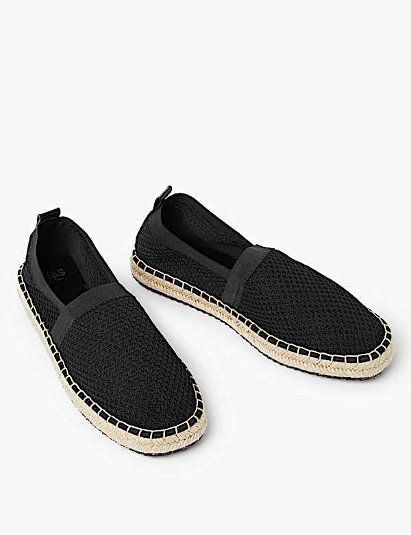 Knitted Mesh Espadrilles