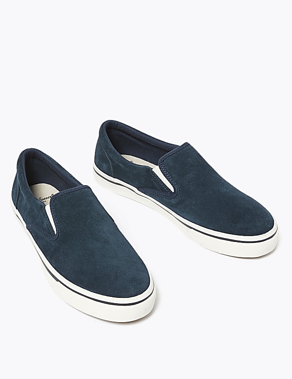 Suede Slip-On Pumps